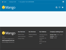 Tablet Screenshot of mangodiscount.com